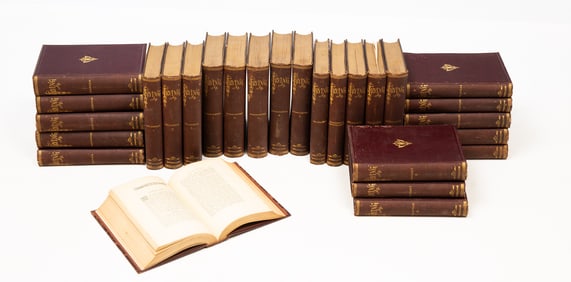 TWENTY-SEVEN VOLUMES BY WASHINGTON IRVING, THE KNICKERBOCKER EDITION.