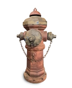 LUDLOW CAST IRON FIRE HYDRANT.
