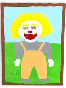 JAKE "JT" McCORD (GEORGIA, 1948-2009) PAINTING OF CLOWN.