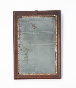 AMERICAN MAHOGANY AND PARCEL-GILT MIRROR.
