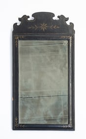 AMERICAN QUEEN ANNE PAINT-DECORATED MIRROR.