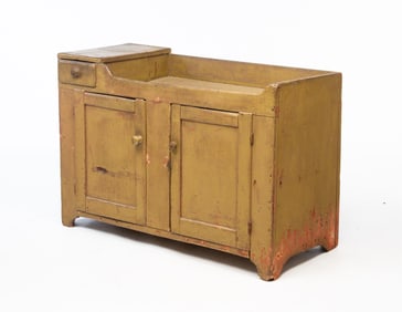 AMERICAN PAINTED POPLAR DRY SINK.