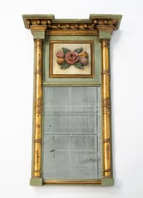FEDERAL PAINT-DECORATED AND PARCEL-GILT CONSTITUTION MIRROR.