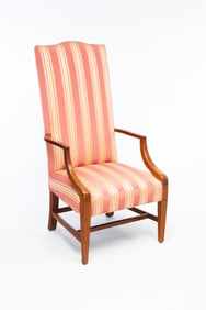 FEDERAL MAHOGANY LOLLING CHAIR.
