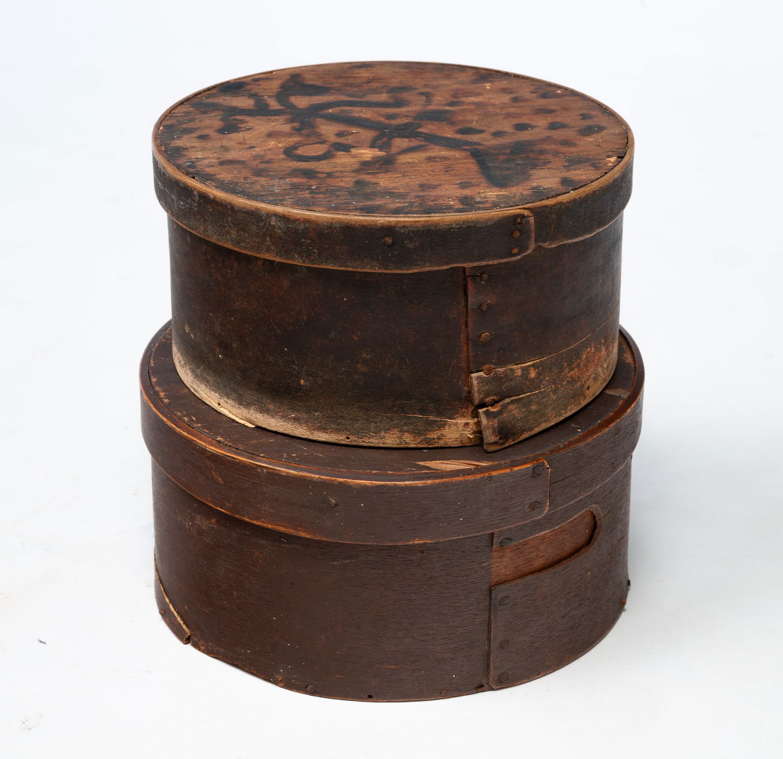 TWO AMERICAN BENTWOOD PANTRY BOXES. (1 of 5)