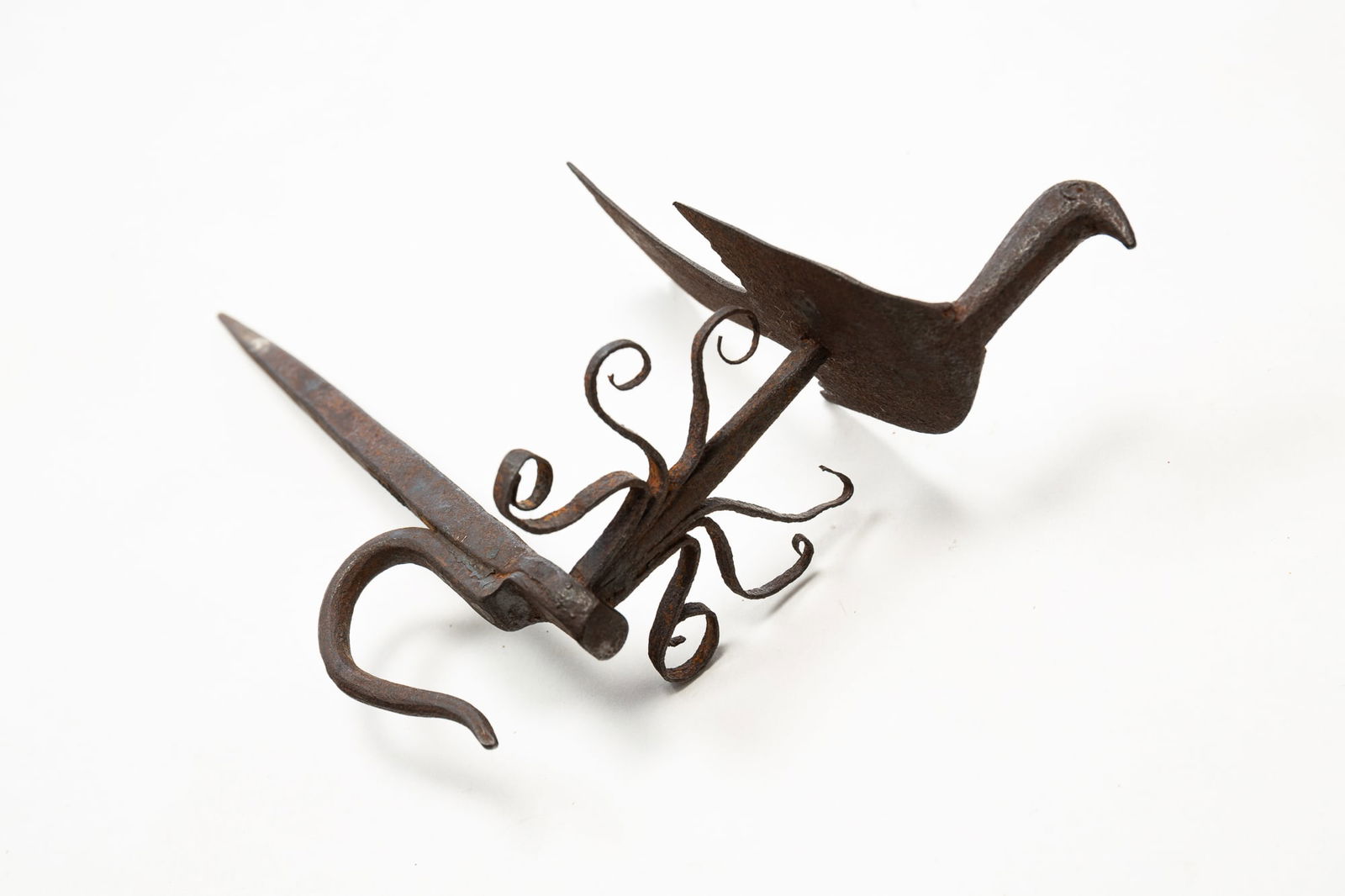 UNUSUAL STICKING TOMMY WITH BIRD AND HANGING HOOK. (1 of 2)