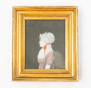 MANNER OF JAMES SHARPLES (PENNSYLVANIA/NEW YORK/ENGLAND, 1751-1811) PASTEL PORTRAIT OF WOMAN IN