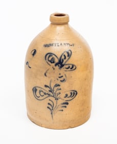 COURTLAND, NEW YORK STONEWARE JUG.