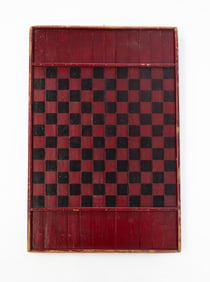 AMERICAN PAINT DECORATED GAMEBOARD.