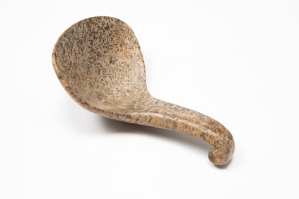 NATIVE AMERICAN BURLWOOD PADDLE OR SCOOP.
