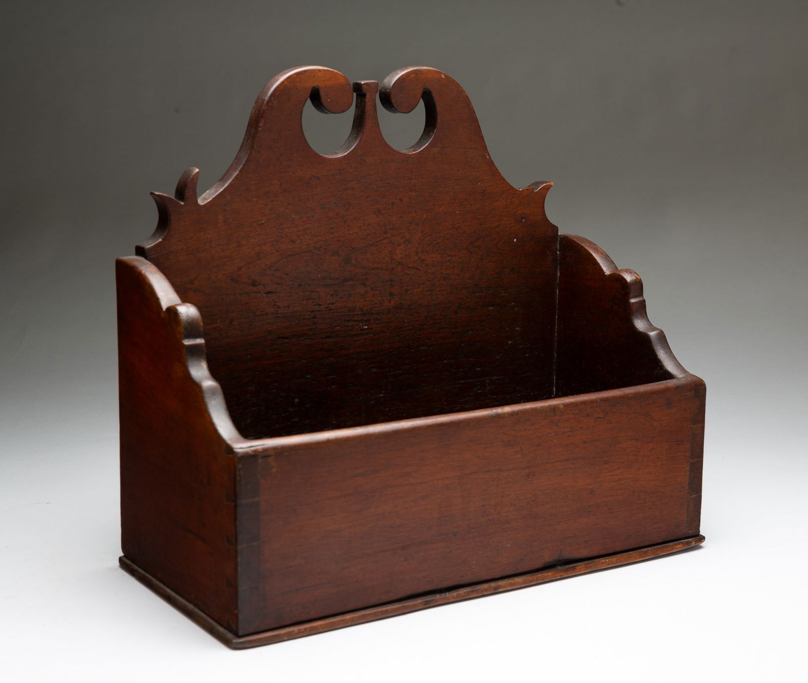 PENNSYLVANIA WALNUT WALL POCKET. (1 of 5)