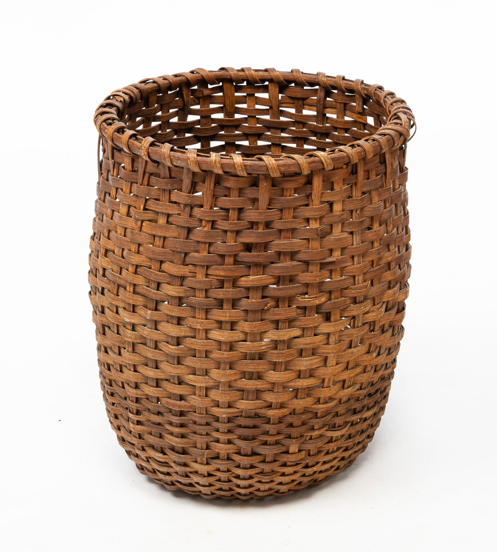 AMERICAN OAK SPLINT BASKET. (1 of 3)