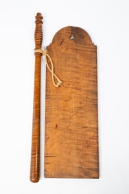 TWO AMERICAN TIGER MAPLE ITEMS.