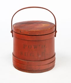 AMERICAN RED-PAINTED FIRKIN.
