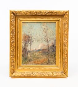 KARL KAPPES (OHIO, 1861-1943) OIL ON BOARD OF LANDSCAPE.