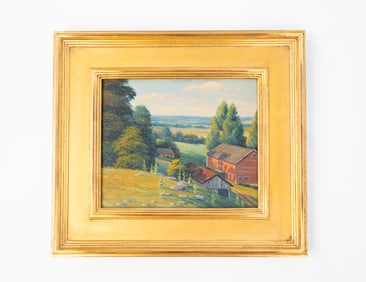 JACOB S. ROYER (DAYTON, OHIO, 1883-1959) "STILL WATER VALLEY" OIL ON BOARD.