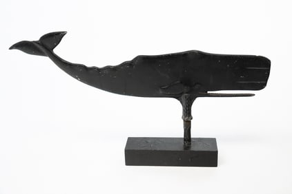 AMERICAN FOLK ART WHALE WEATHERVANE.