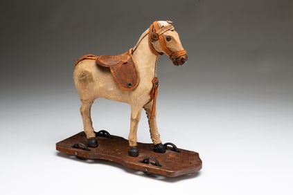 G.A. SCHWARZ (PHILADELPHIA, PENNSYLVANIA) HORSE PULL TOY.