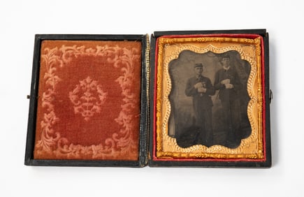 SIXTH PLATE CASED CIVIL WAR IMAGE.