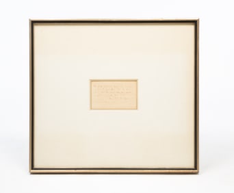 HENRY WADSWORTH LONGFELLOW (AMERICAN, 1807-1882) HANDWRITTEN POEM.