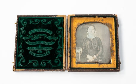 ROBERT H. VANCE (CALIFORNIA, 1825-1876) CASED SIXTH-PLATE DAGUERREOTYPE PORTRAIT OF A LADY.