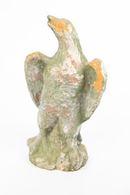 TERRACOTTA EAGLE GARDEN STATUE.