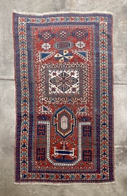 KAZAK PRAYER RUG.