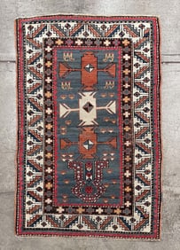 KAZAK PRAYER RUG.