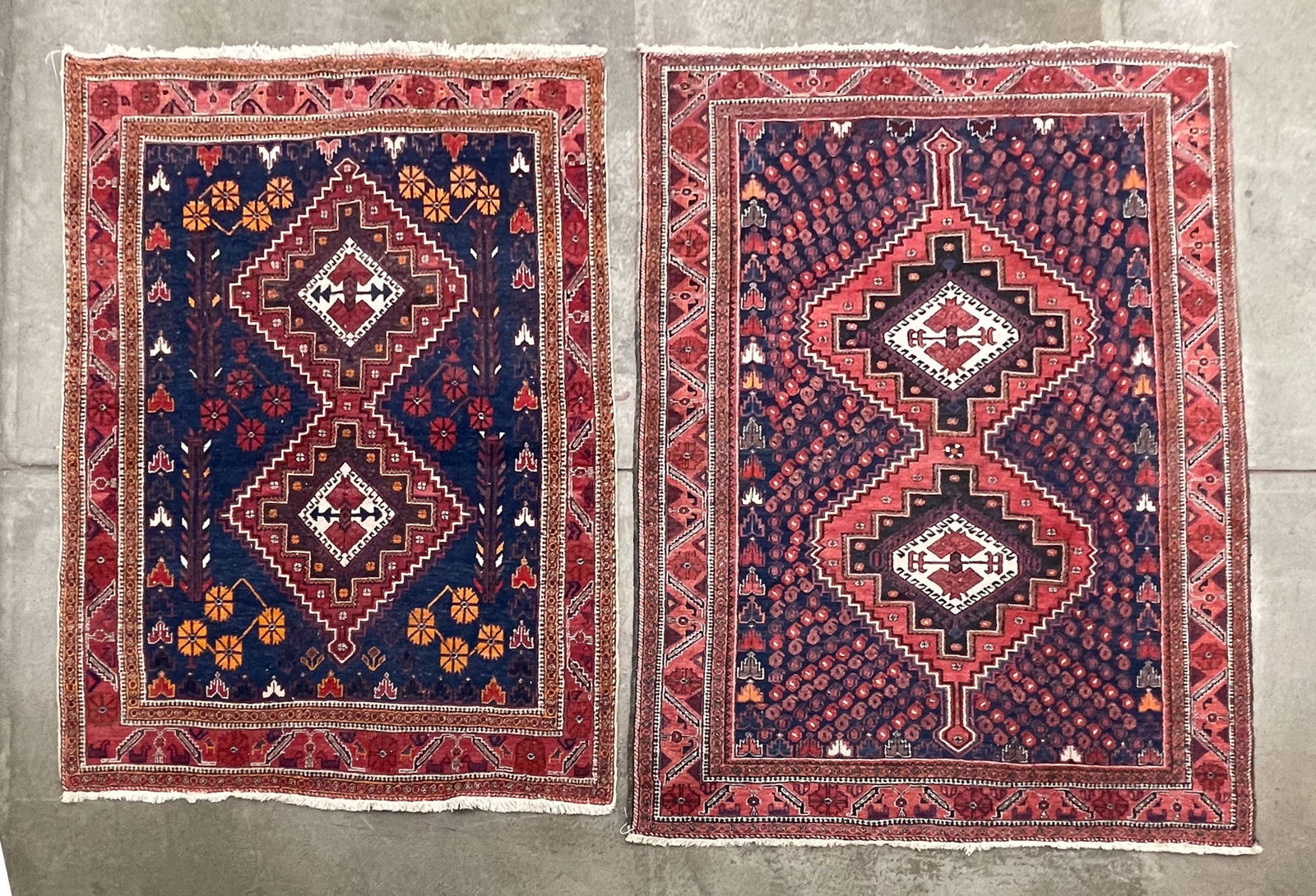 TWO SHIRAZ AREA RUGS. (1 of 6)