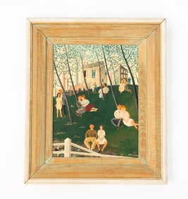 RATISLAW RACOFF (FRANCE AND RUSSIA, 1904-1982) OIL ON BOARD.