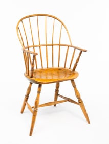 AMERICAN SACKBACK WINDSOR ARMCHAIR.
