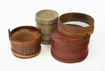 FOUR BENTWOOD KITCHEN ITEMS.