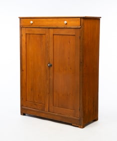 AMERICAN PINE JELLY CUPBOARD.