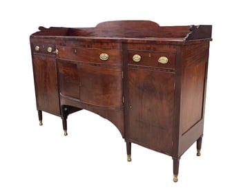 VIRGINIA SHERATON MAHOGANY SIDEBOARD.