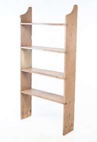 AMERICAN PAINTED PINE FOUR-TIER SHELF.