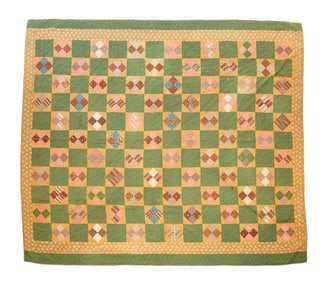 AMERICAN PIECEWORK PATCHWORK QUILT.