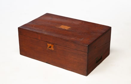 ENGLISH MAHOGANY LAP DESK.