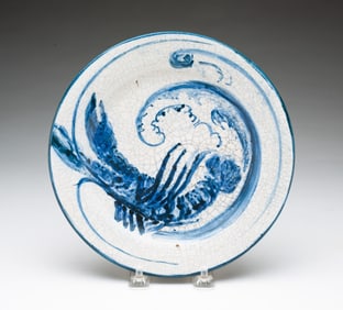 HUGH C. ROBERTSON (AMERICAN, 1845-1908) FOR DEDHAM POTTERY (DEDHAM, MASSACHUSETTS) LOBSTER PATTERN