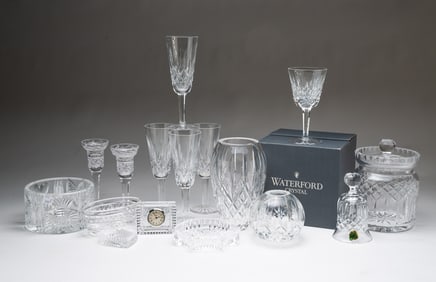 LARGE GROUP OF WATERFORD CRYSTAL ITEMS.