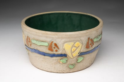 ROSEVILLE POTTERY CO. (ROSEVILLE, OHIO) "MOSTIQUE" PLANTER.
