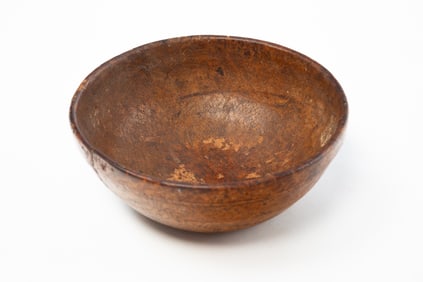 AMERICAN TURNED BURLWOOD BOWL.