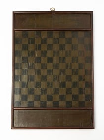 AMERICAN PAINT DECORATED GAMEBOARD.