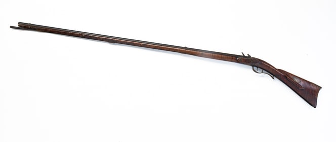 AMERICAN TIGER MAPLE FULL STOCK FLINT LOCK SHOTGUN.
