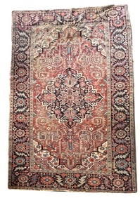 PERSIAN HERIZ WOOL ROOMSIZE RUG.
