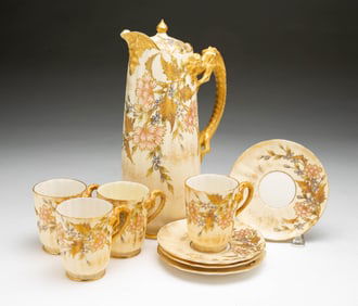 WILLETS BELLEEK PORCELAIN TEA SERVICE.