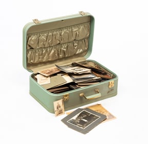 SUITCASE FULL OF PHOTOGRAPHS.