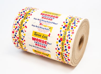 INDUSTRIAL WONDER BREAD WAX PAPER ROLL