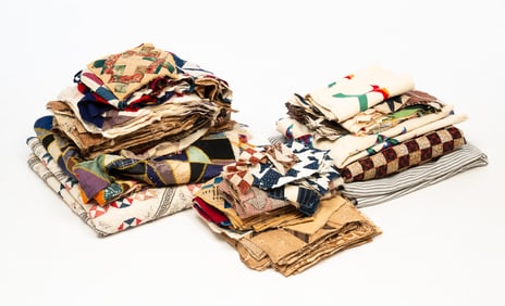 LARGE GROUPING OF TEXTILES.