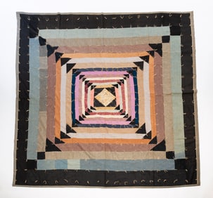 AMISH (MIFFLIN COUNTY, PENNSYLVANIA) TIED COMFORTER.