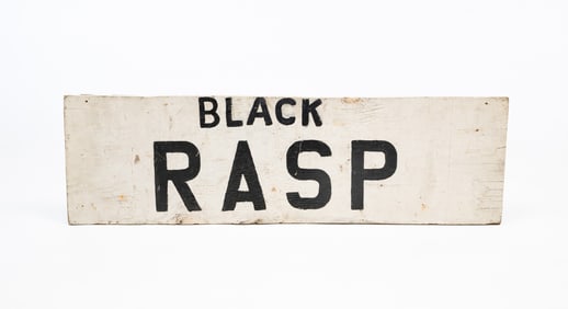 AMERICAN DOUBLE-SIDED FARM STAND SIGN.